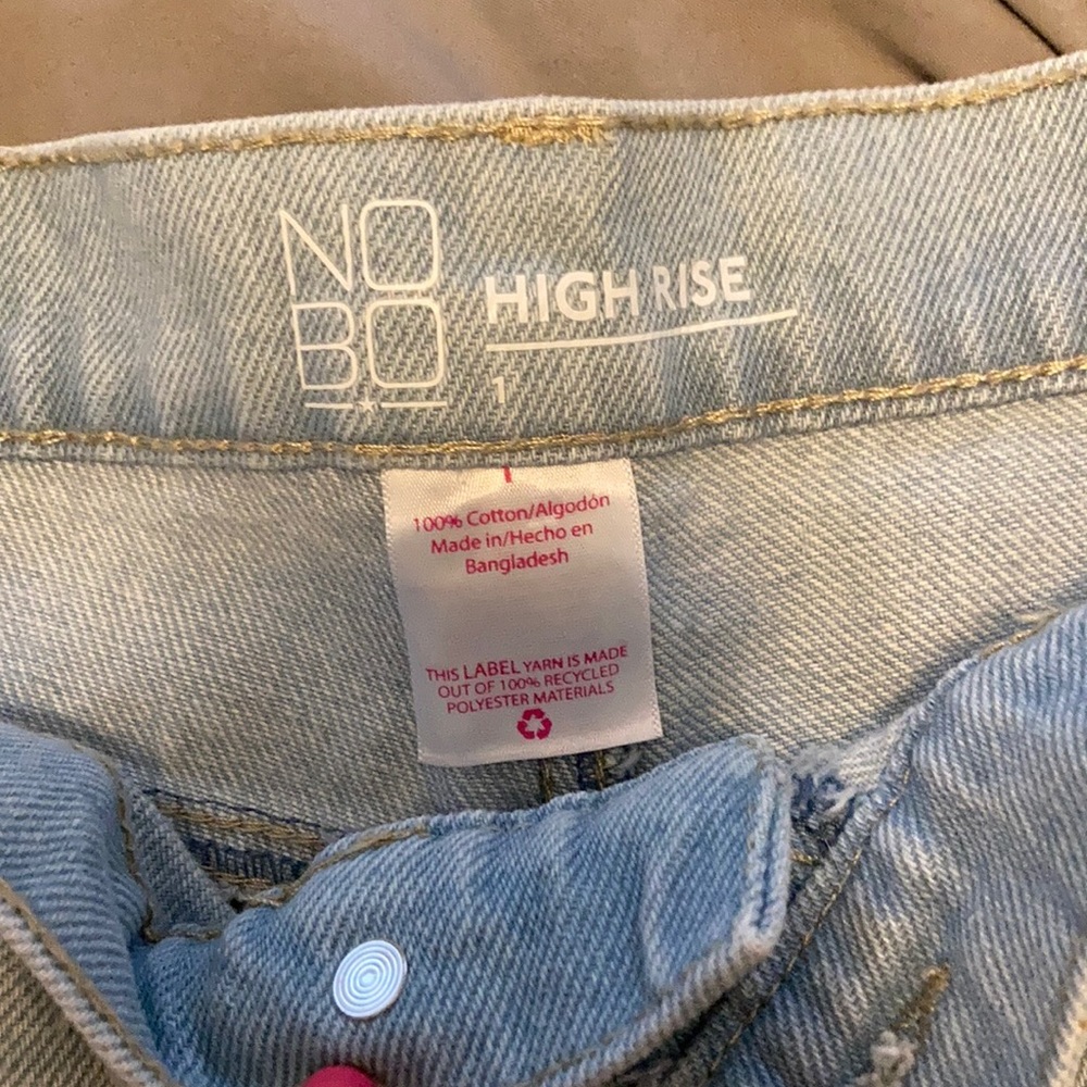 High Rise Washed Shorts - Picture 3 of 3